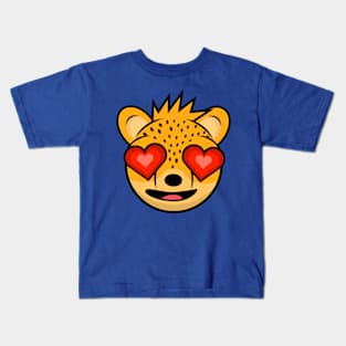 Lovestruck Cheetah William Kids T-Shirt